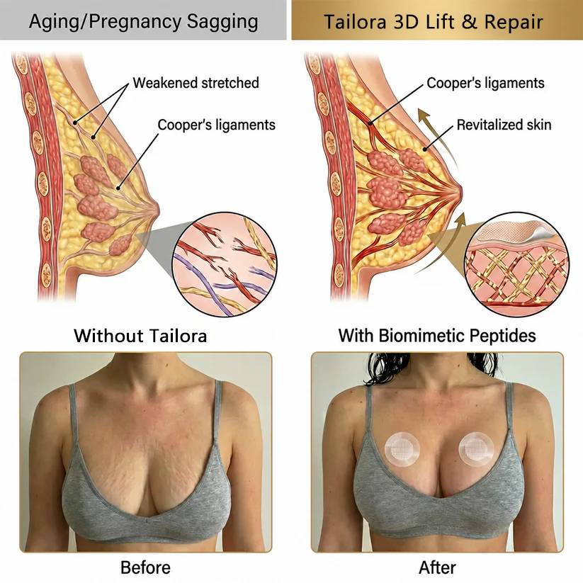 Tailora Bust Care Microneedle Patches – Firm-Looking Skin & Shape Support