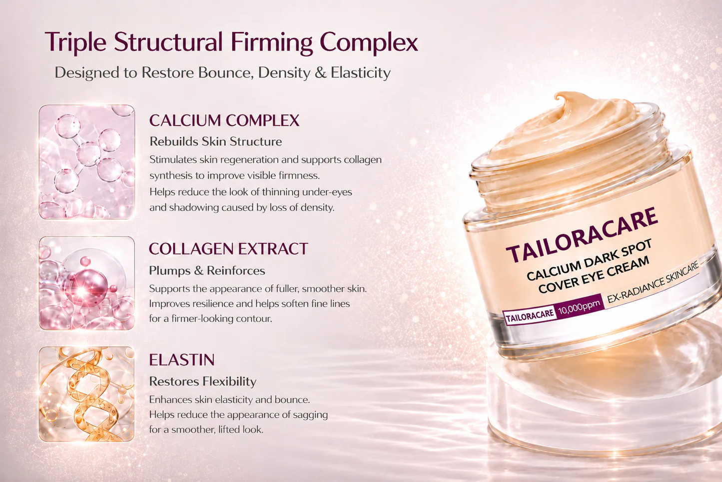 🔥LAST DAY 50% OFF!!Tailoracare Korean Calcium Dark Spot Eye Cream
